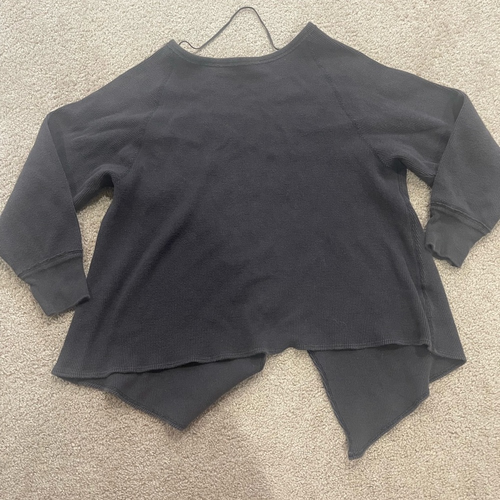 We The Free Black Asymmetrical Top